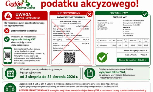 Zdjęcie do Zwrot podatku akcyzowego &ndash; ważna informacja dla rolnik&oacute;w!