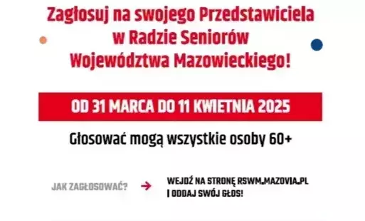 Zdjęcie do Wybory do Rady Senior&oacute;w Wojew&oacute;dztwa Mazowieckiego &ndash; kadencja II