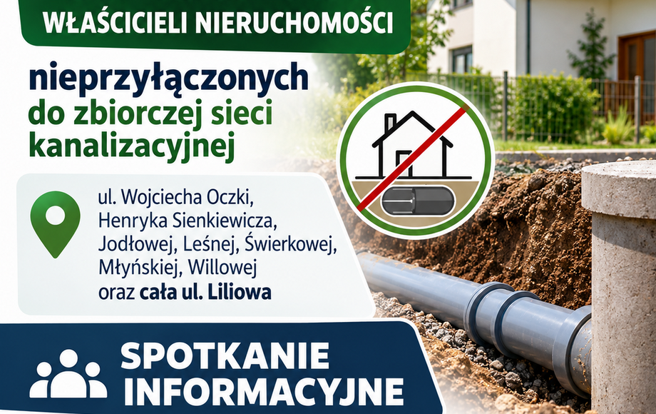 Spotkanie informacyjne o budowie kanalizacji sanitarnej w Cegłowie